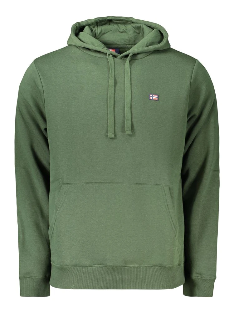 Green Cotton Mens Sweatshirt
