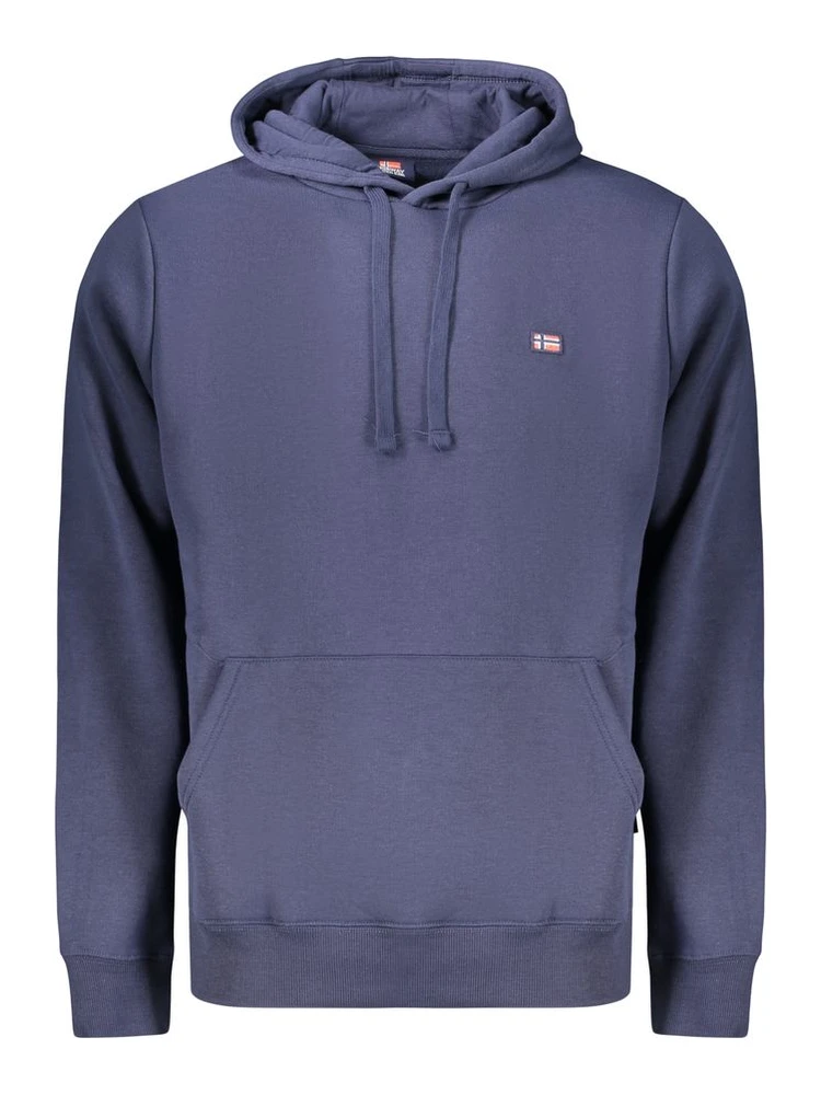 Blue Cotton Mens Sweatshirt