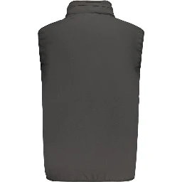 Black Polyester Mens Vest