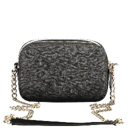 Black Polyurethane Women's Handbag