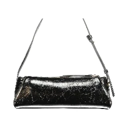 Black Polyurethane Women's Handbag