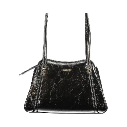 Black Polyurethane Women's Bag