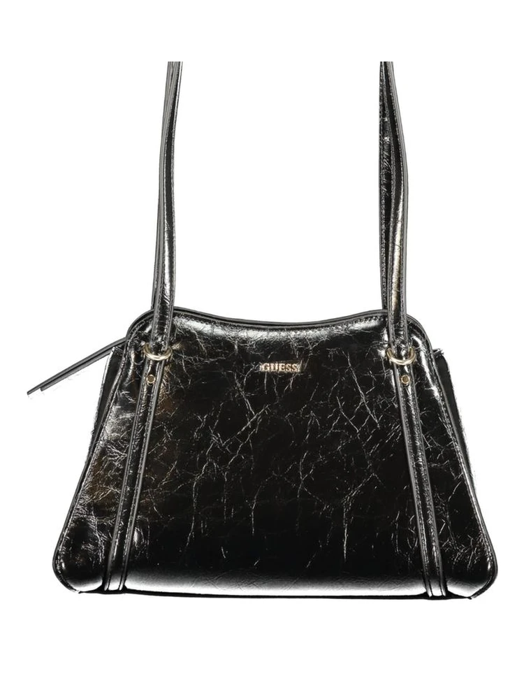 Black Polyurethane Women's Bag