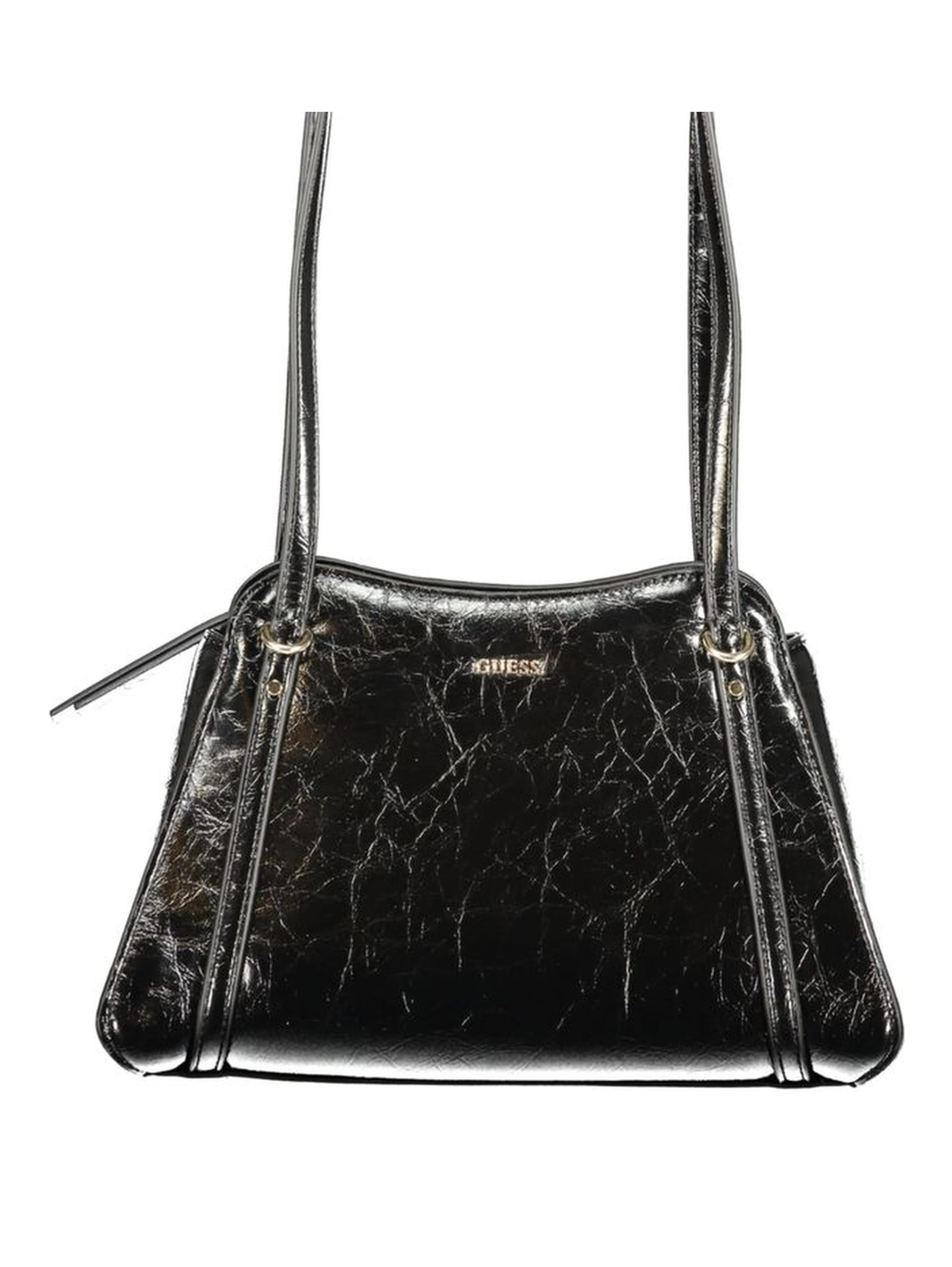 Black Polyurethane Women's Bag