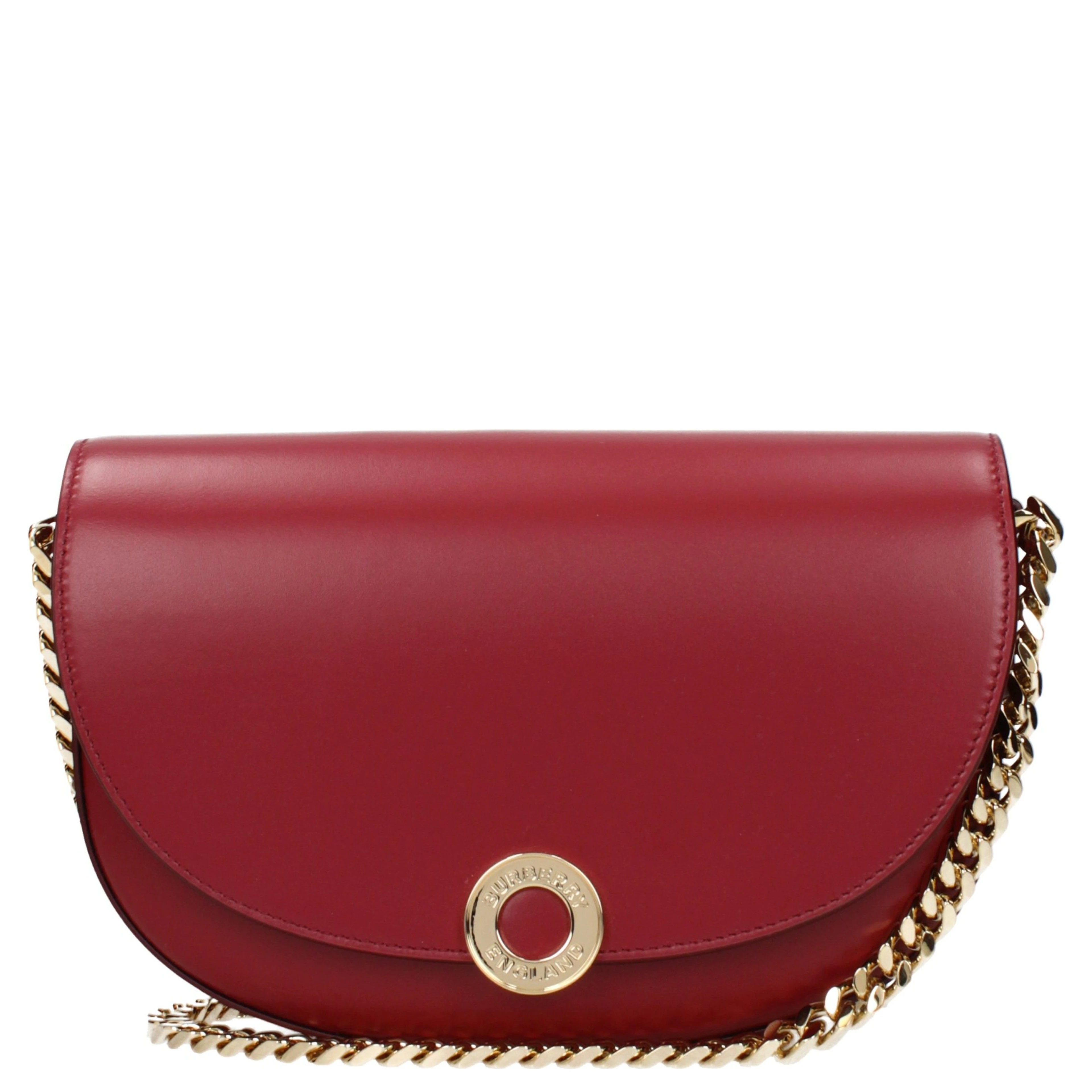 Red Leather Shoulder Bag