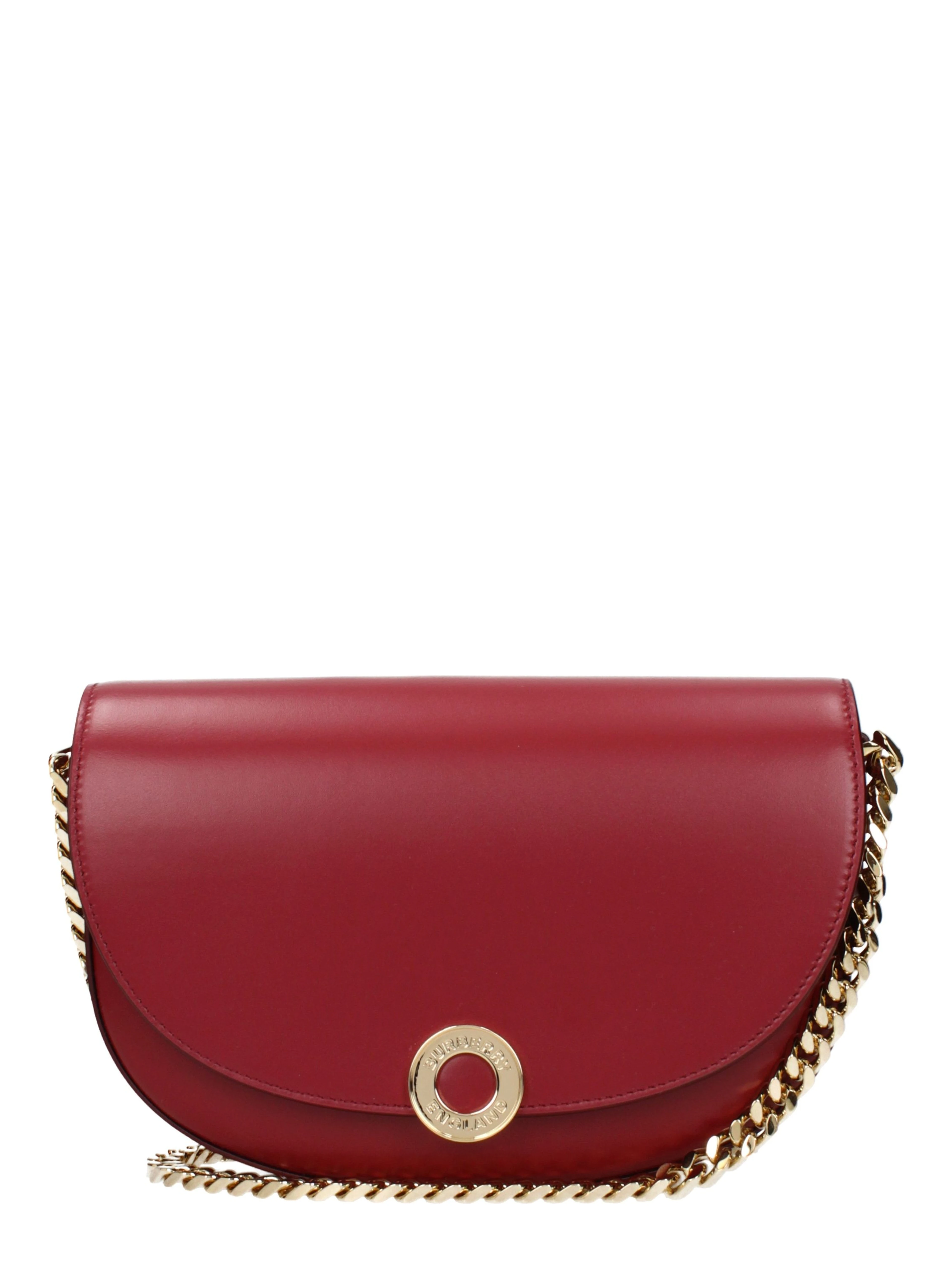Red Leather Shoulder Bag