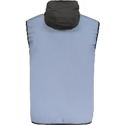 Azzurro Poliestere Mens Vest