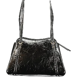 Black Polyurethane Women's Bag