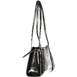 Black Polyurethane Women's Bag