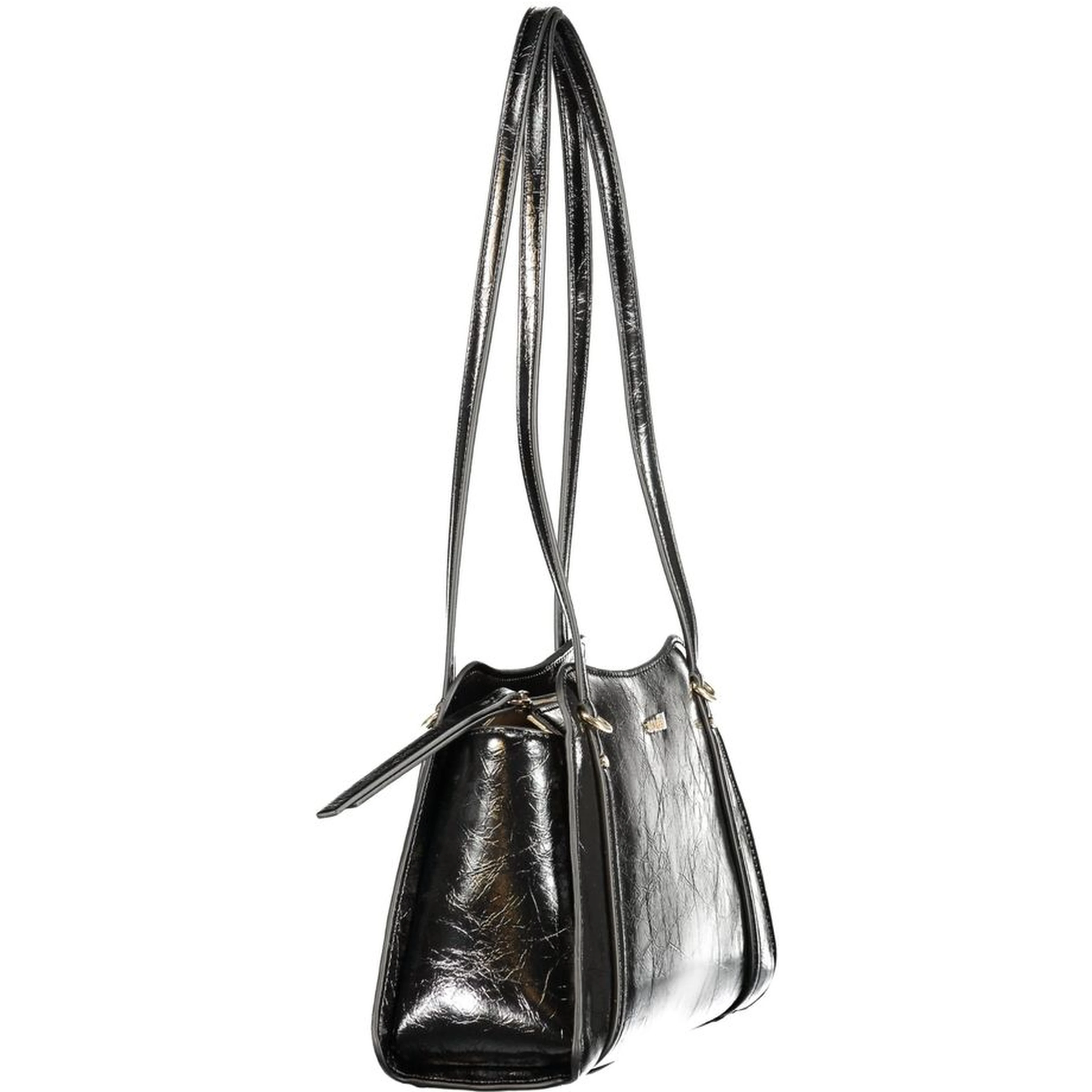 Black Polyurethane Women's Bag