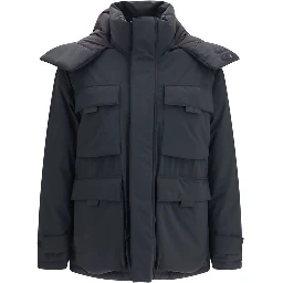 Black Goose Down Shell Jacket