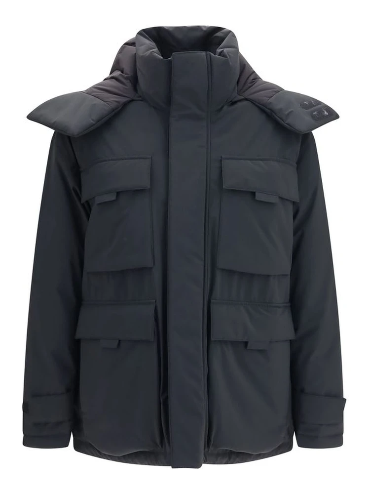 Black Goose Down Shell Jacket