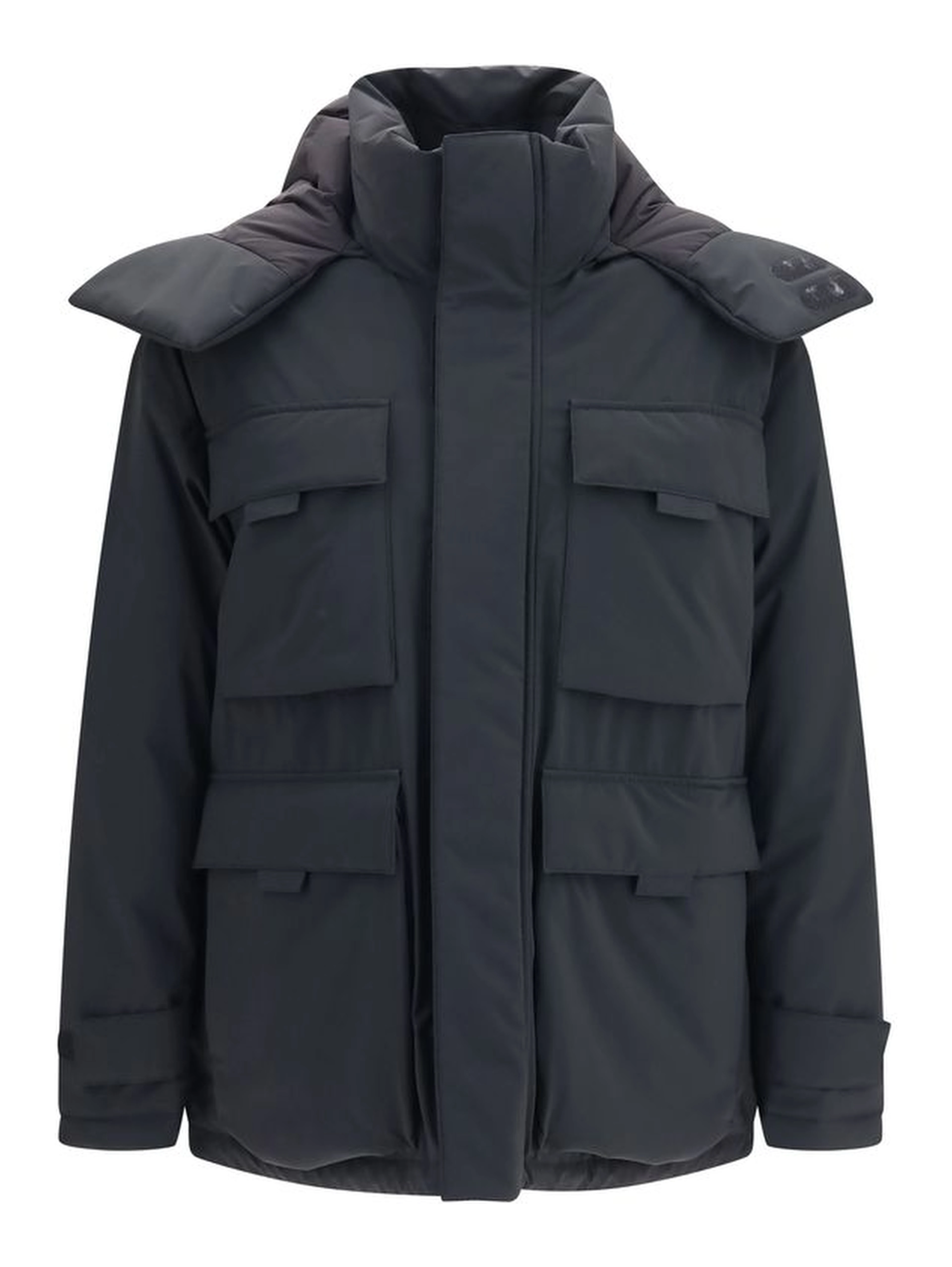 Black Goose Down Shell Jacket