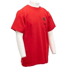 Red Cotton T-Shirts Crew Neck