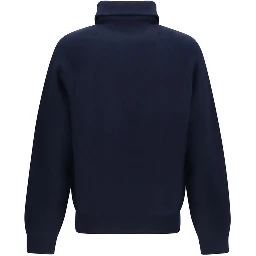 Blue Wool Oves Aries Polo Shirt