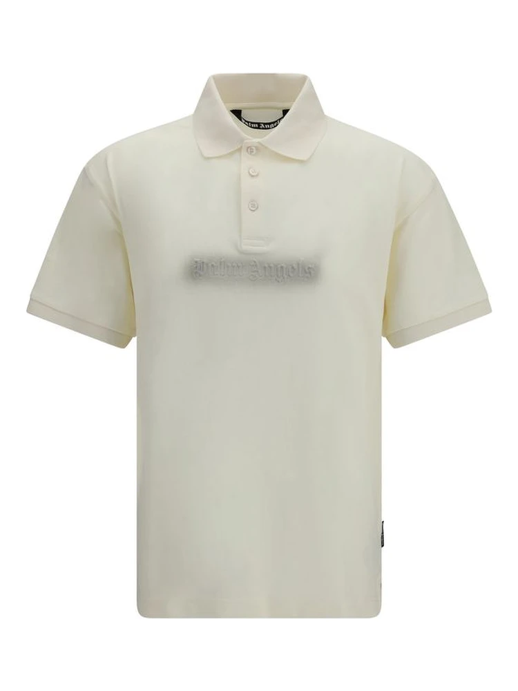 Beige Cotton Polo Shirt
