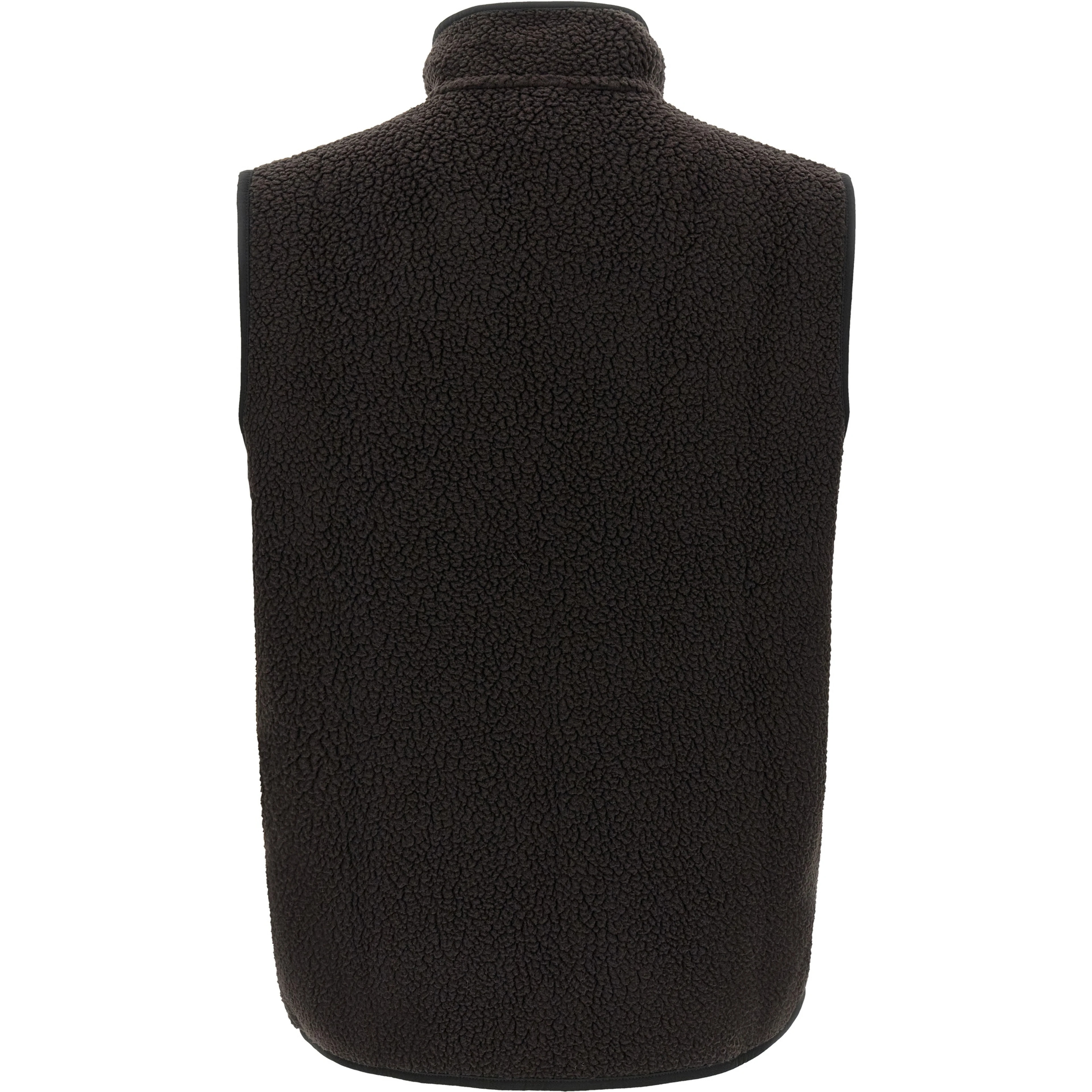 Black Polyester Sleeveless Jacket
