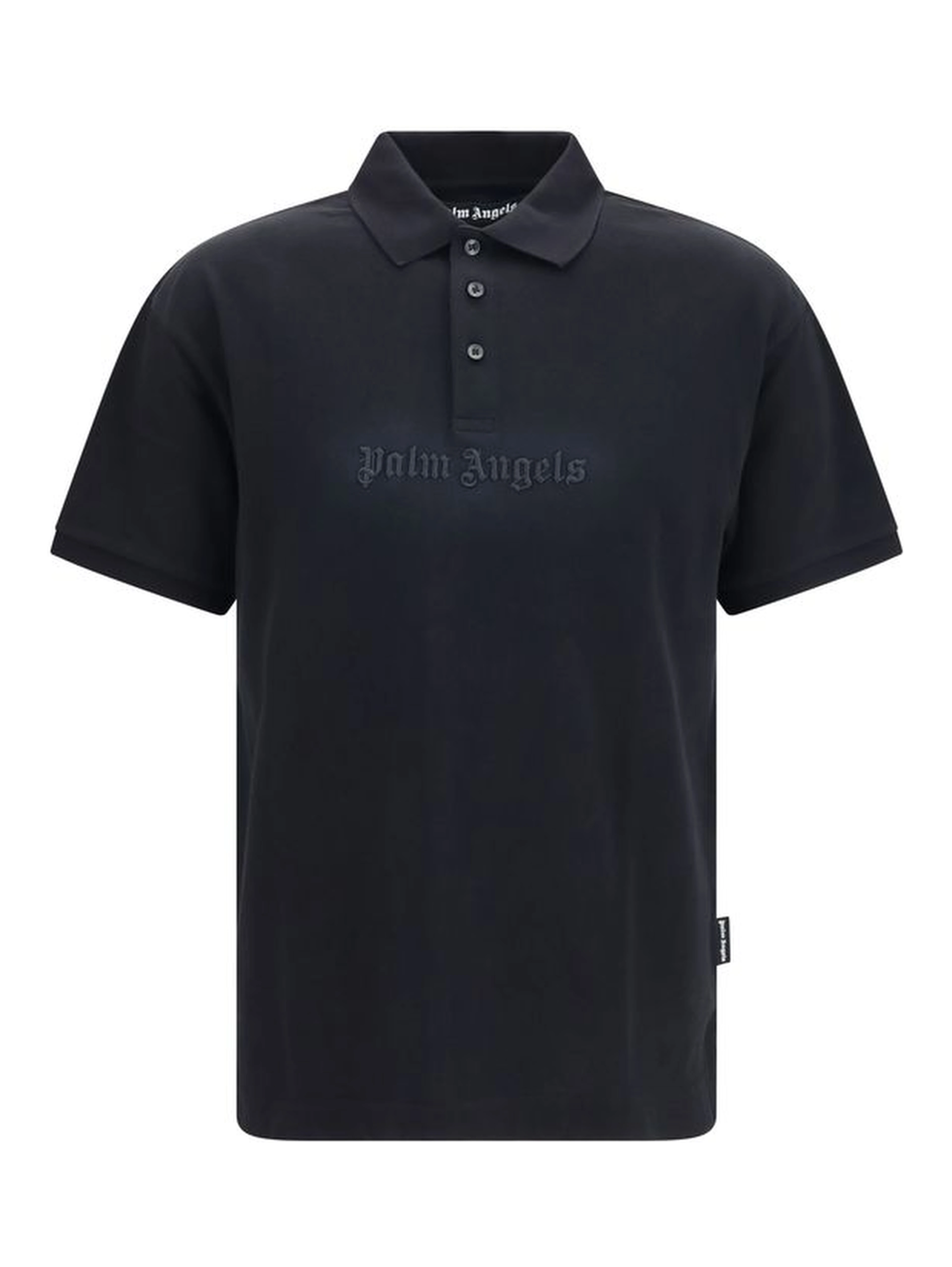 Black Cotton Polo Shirt