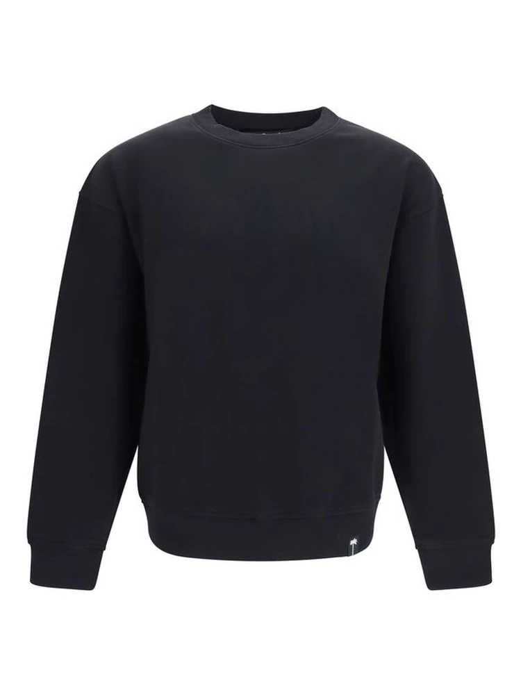 Black Cotton Sweatshirt