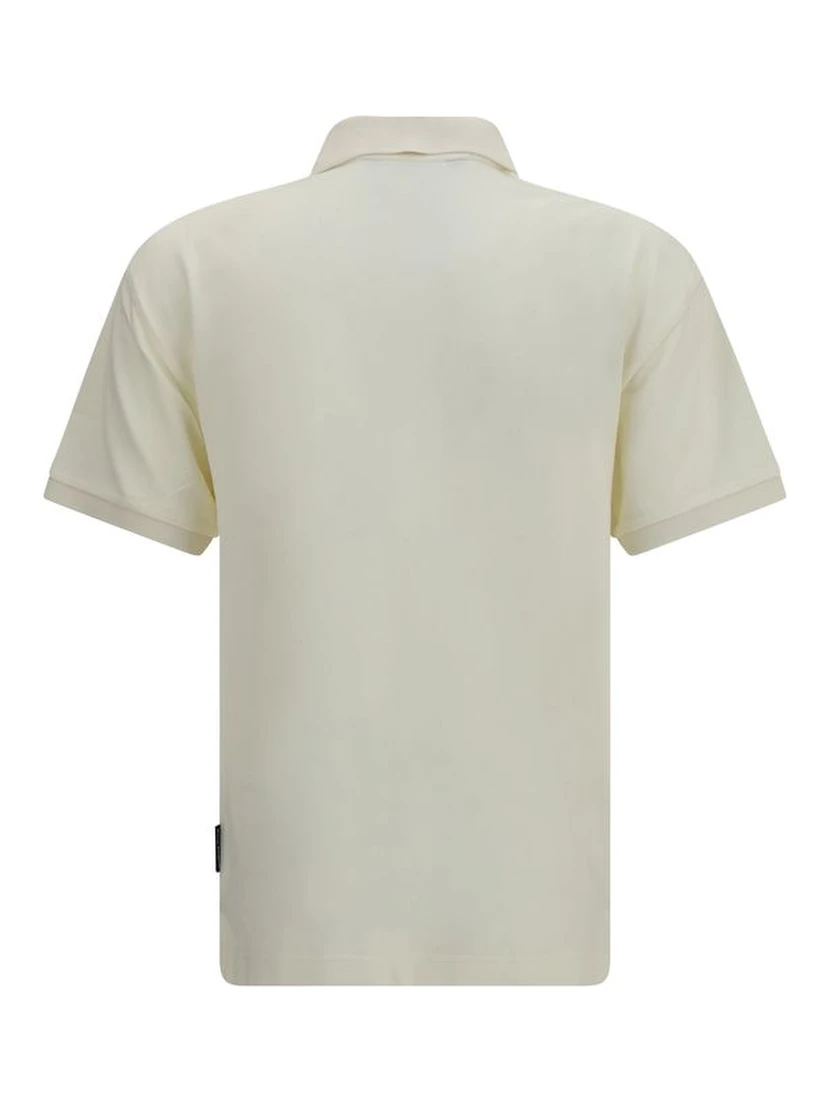 Beige Cotton Polo Shirt