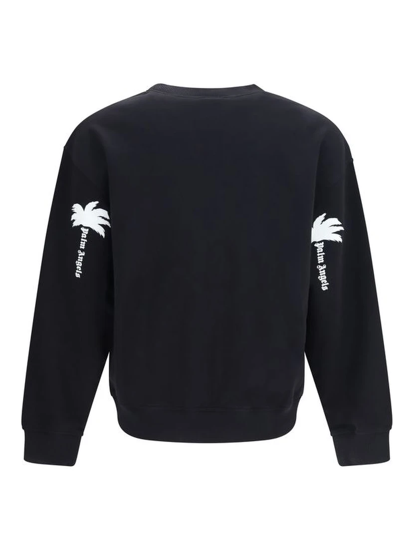 Black Cotton Sweatshirt