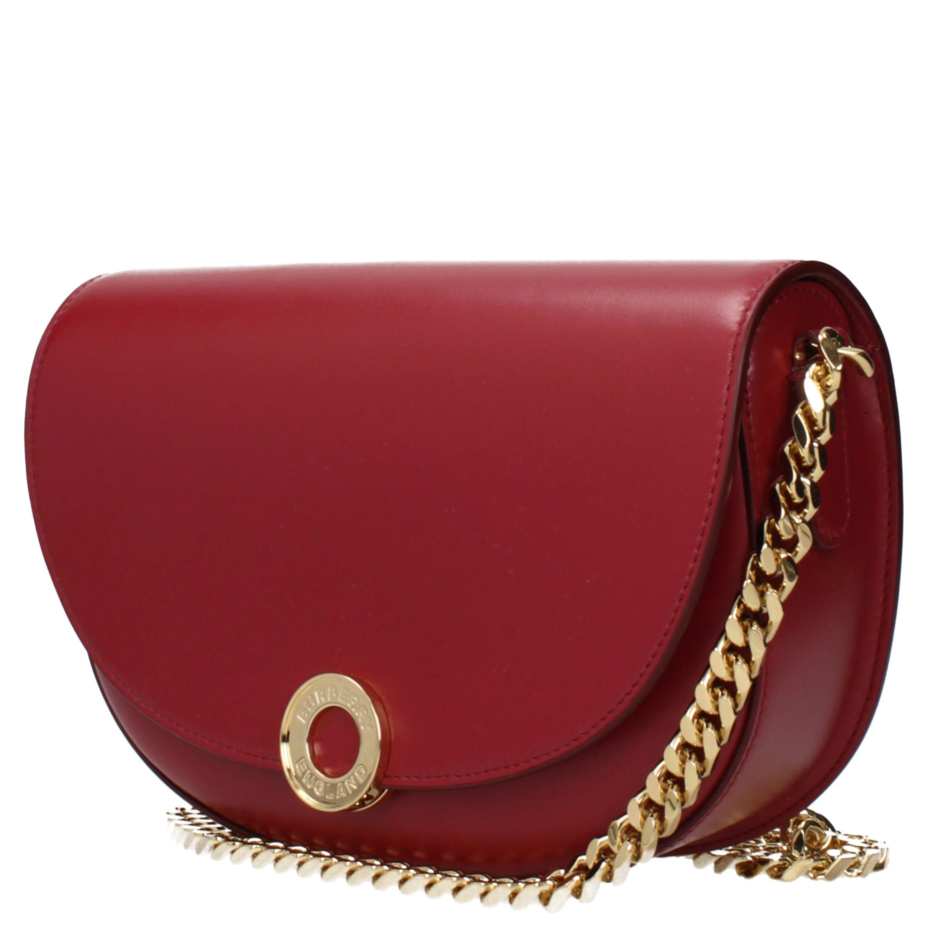 Red Leather Shoulder Bag