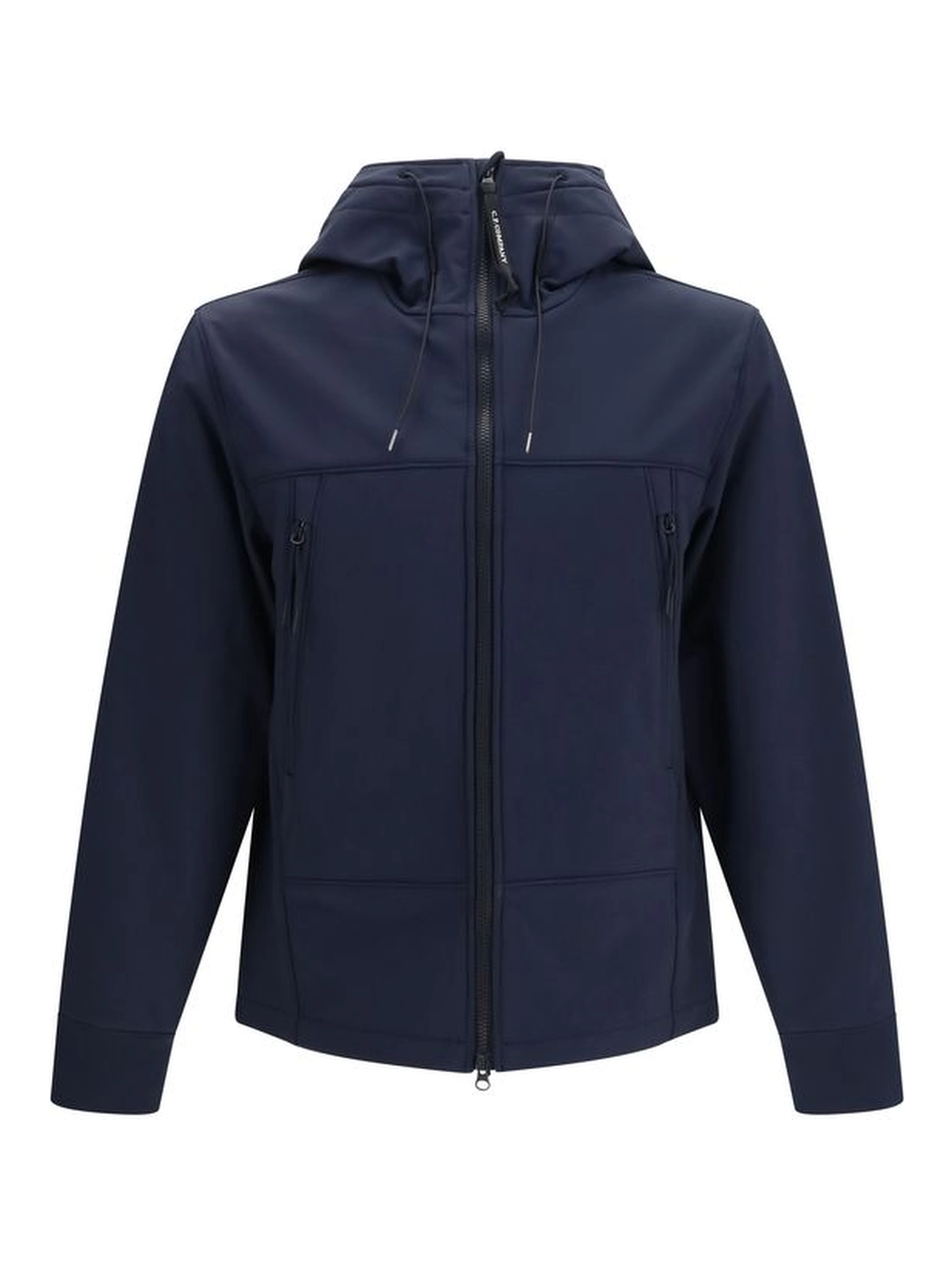 Blue Polyester Shell Jacket