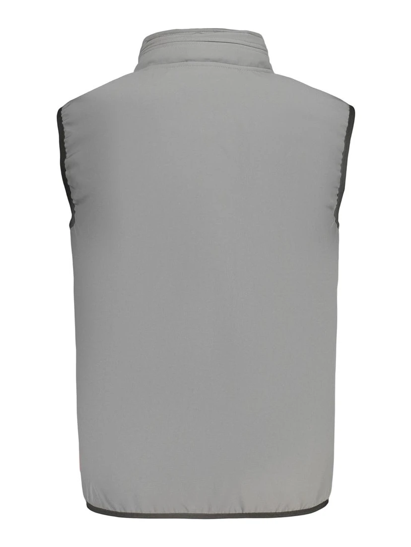 Gray Polyester Men's Vest