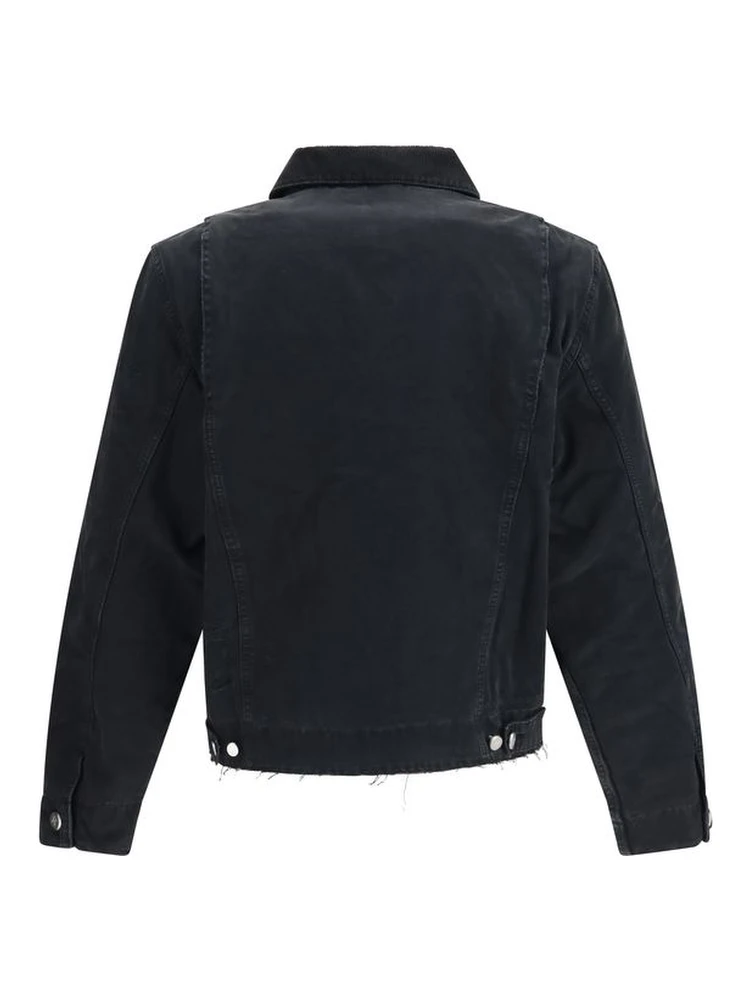 Black Cotton Full-Length Jacket alternative