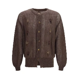 Brown Mohair Cardigan