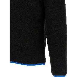 Black Polyester Cardigan