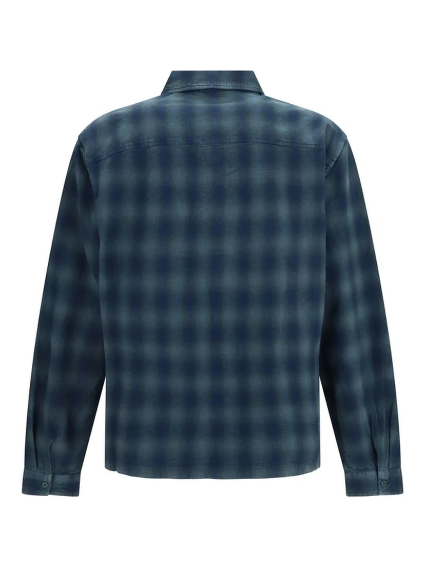 Bicolor Cotton Pattern Shirt