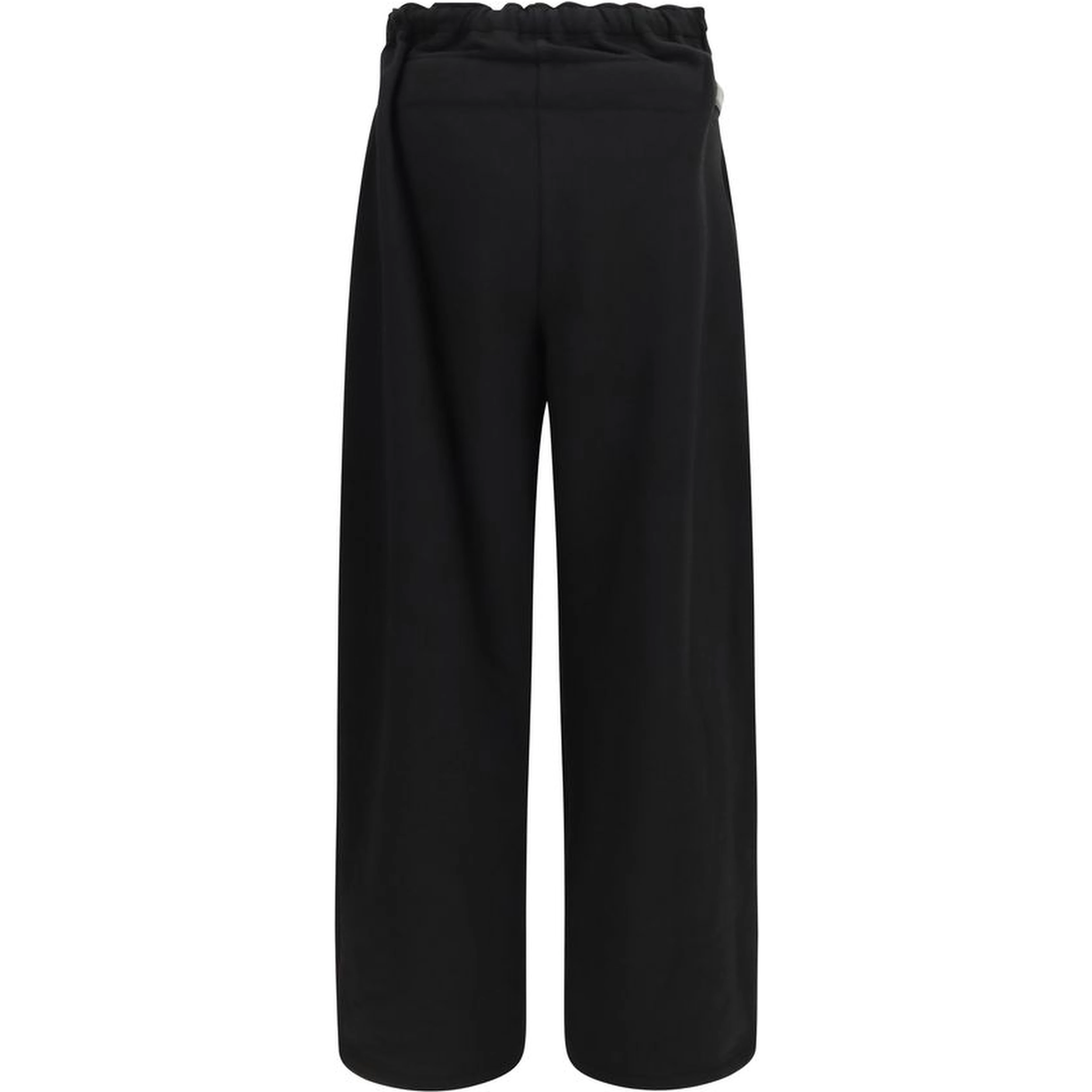 Black Cotton Casual Pants