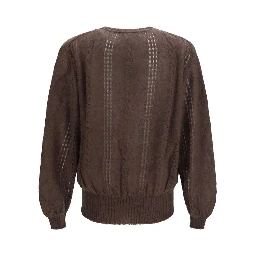 Brown Mohair Cardigan