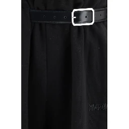 Black Cotton Casual Pants