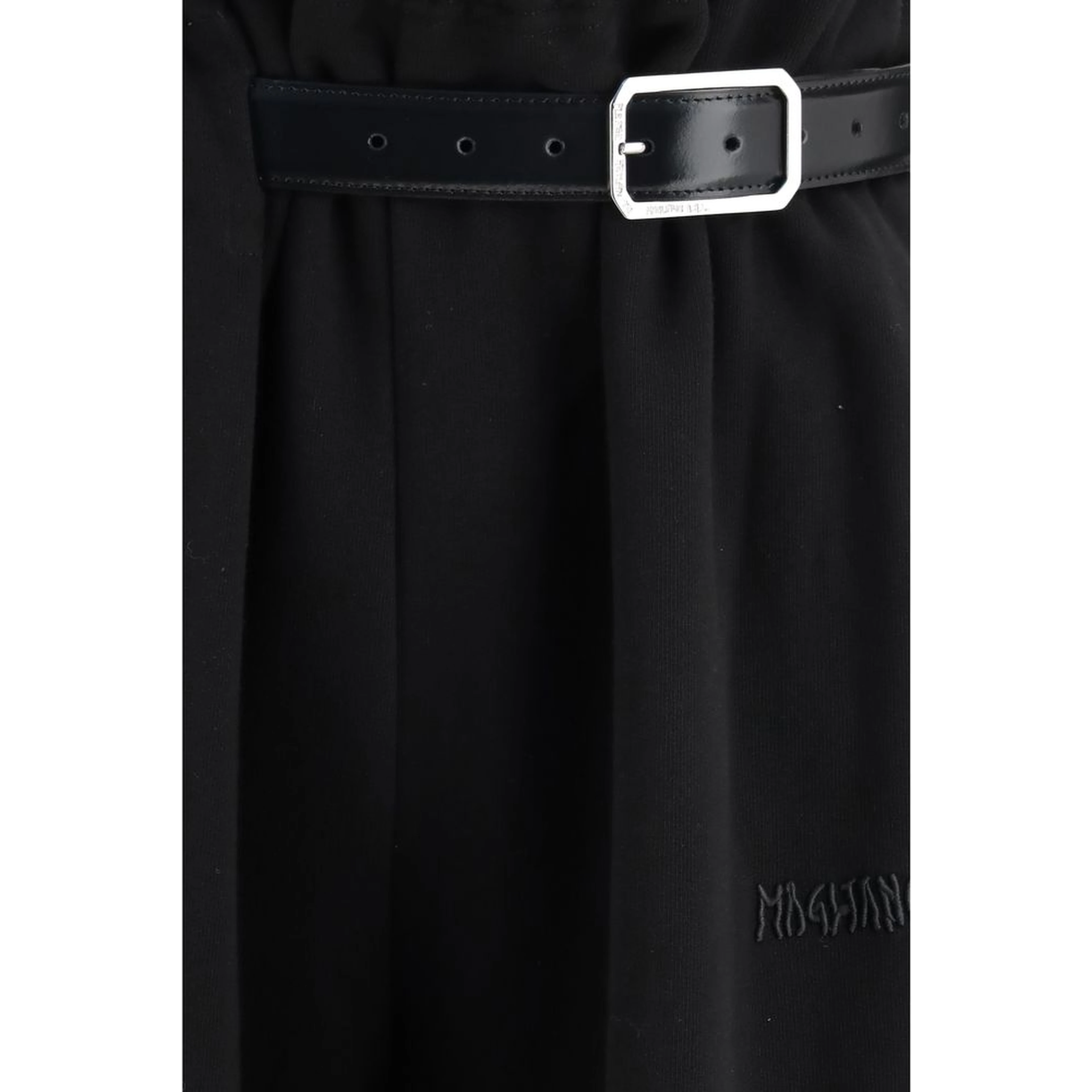 Black Cotton Casual Pants
