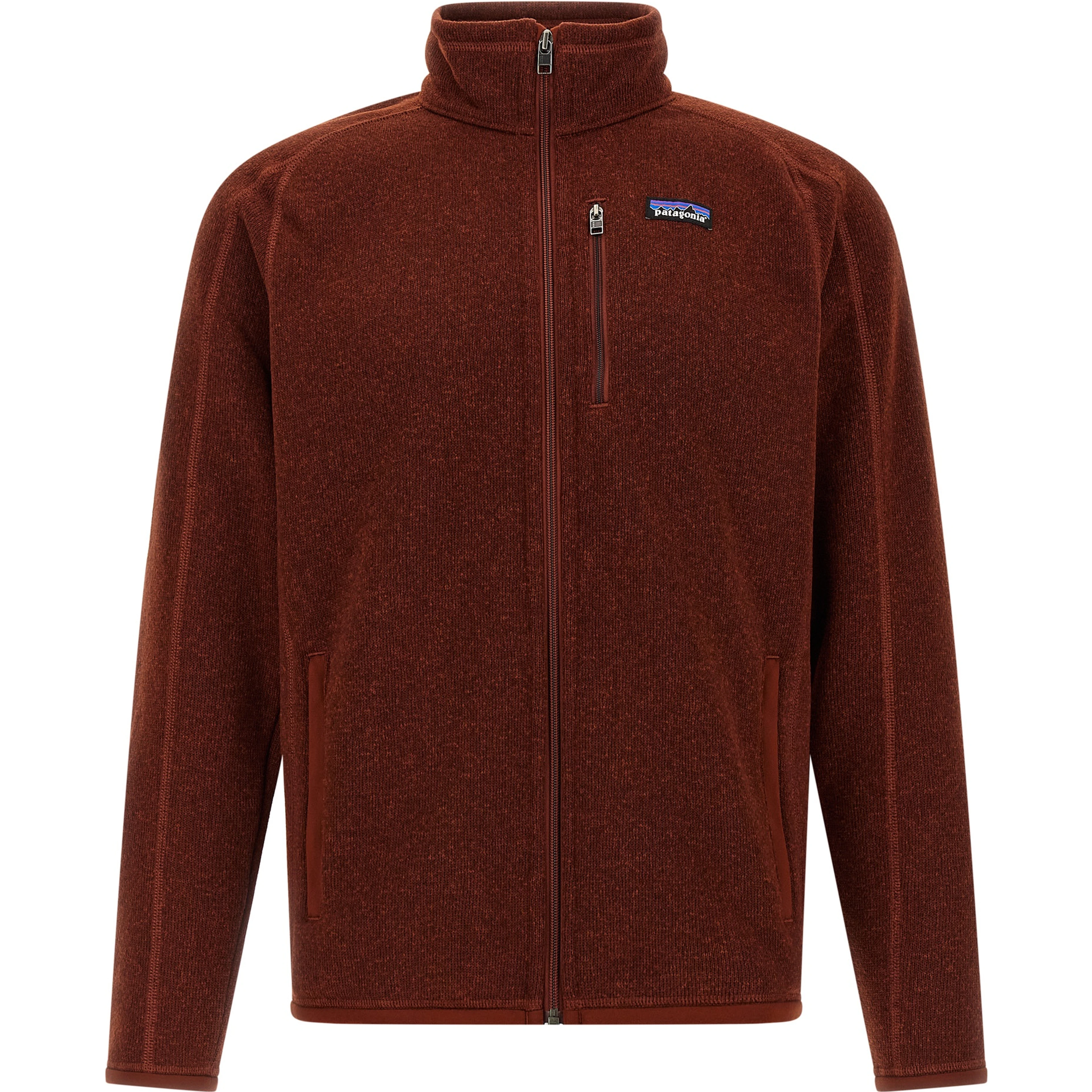 Red Polyester Full-Length Jacket