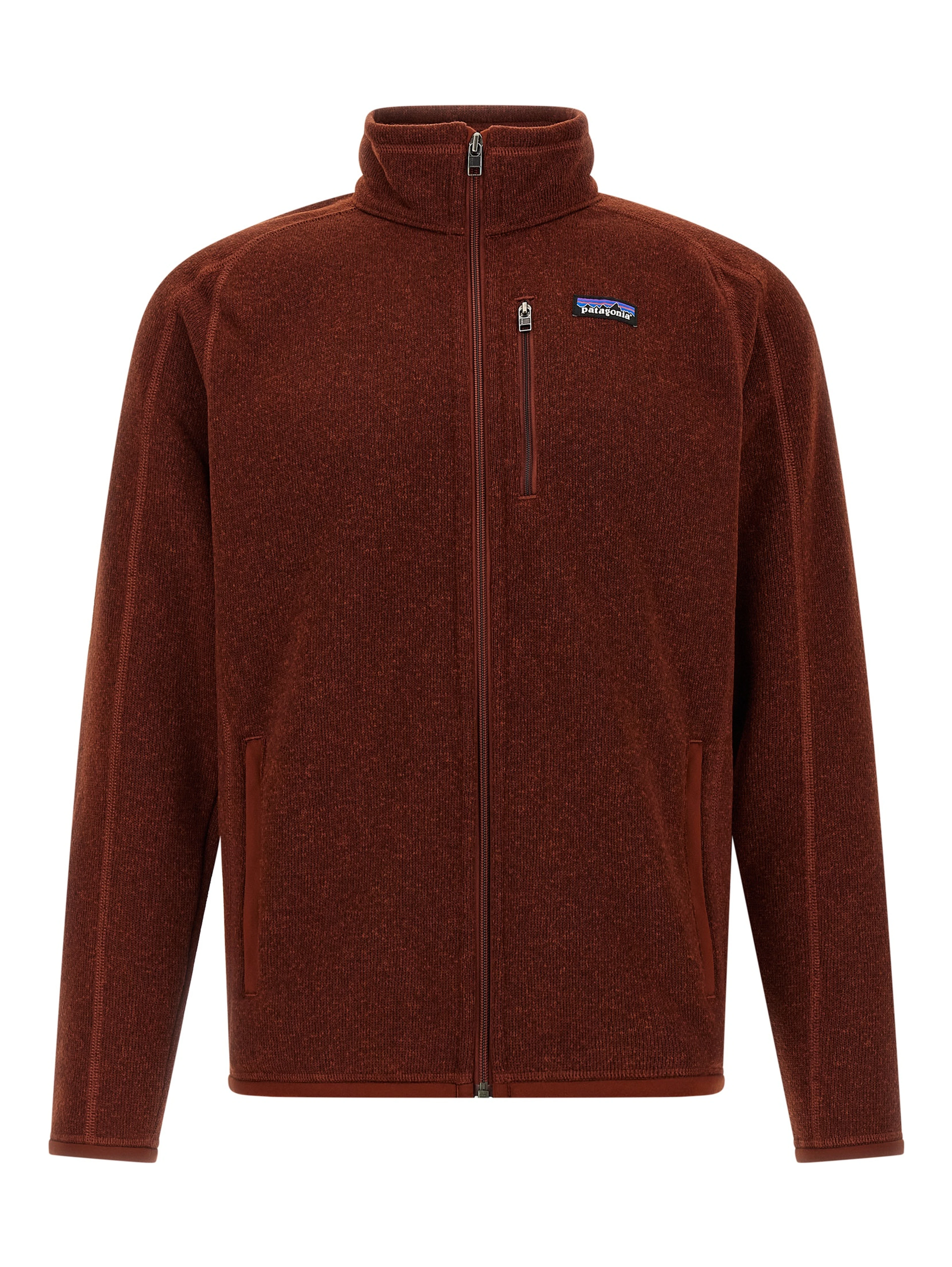 Red Polyester Full-Length Jacket