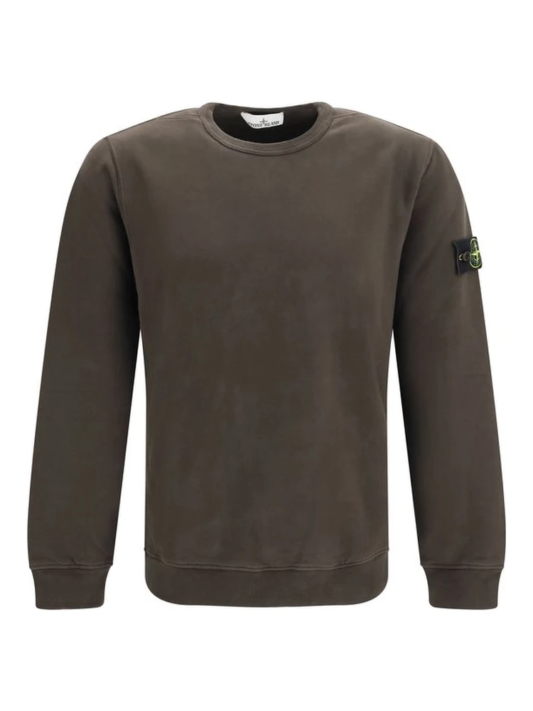 Brown Cotton Sweatshirt