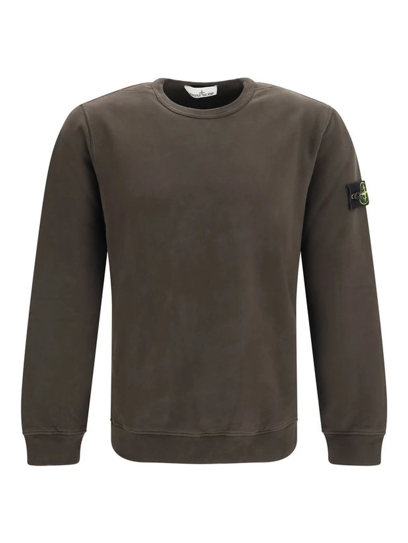 Brown Cotton Sweatshirt