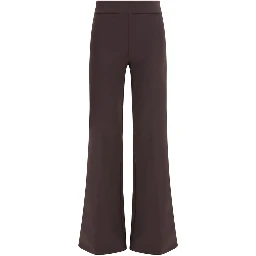 Brown Polyamide Casual Pants