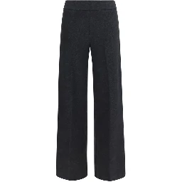 Gray Cotton Casual Pants
