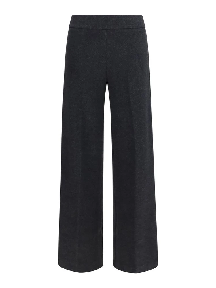 Gray Cotton Casual Pants