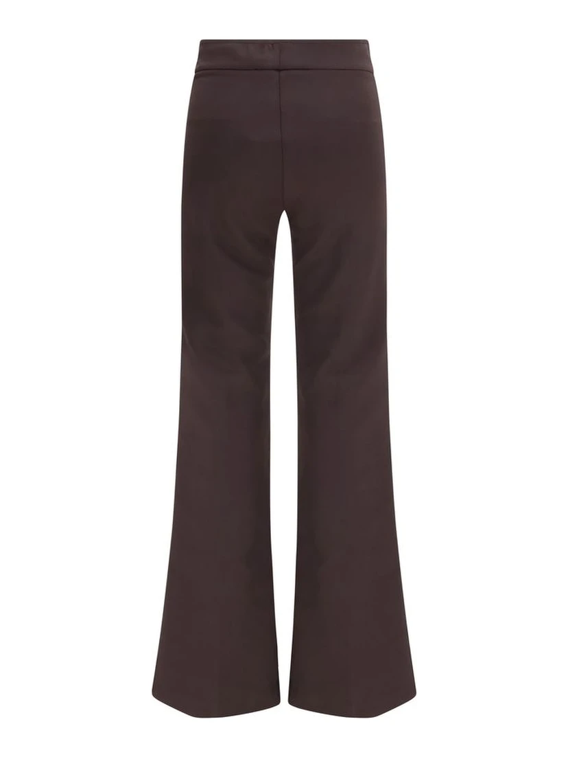 Brown Polyamide Casual Pants
