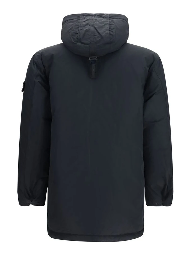 Black Polyester Full-Length Jacket alternative