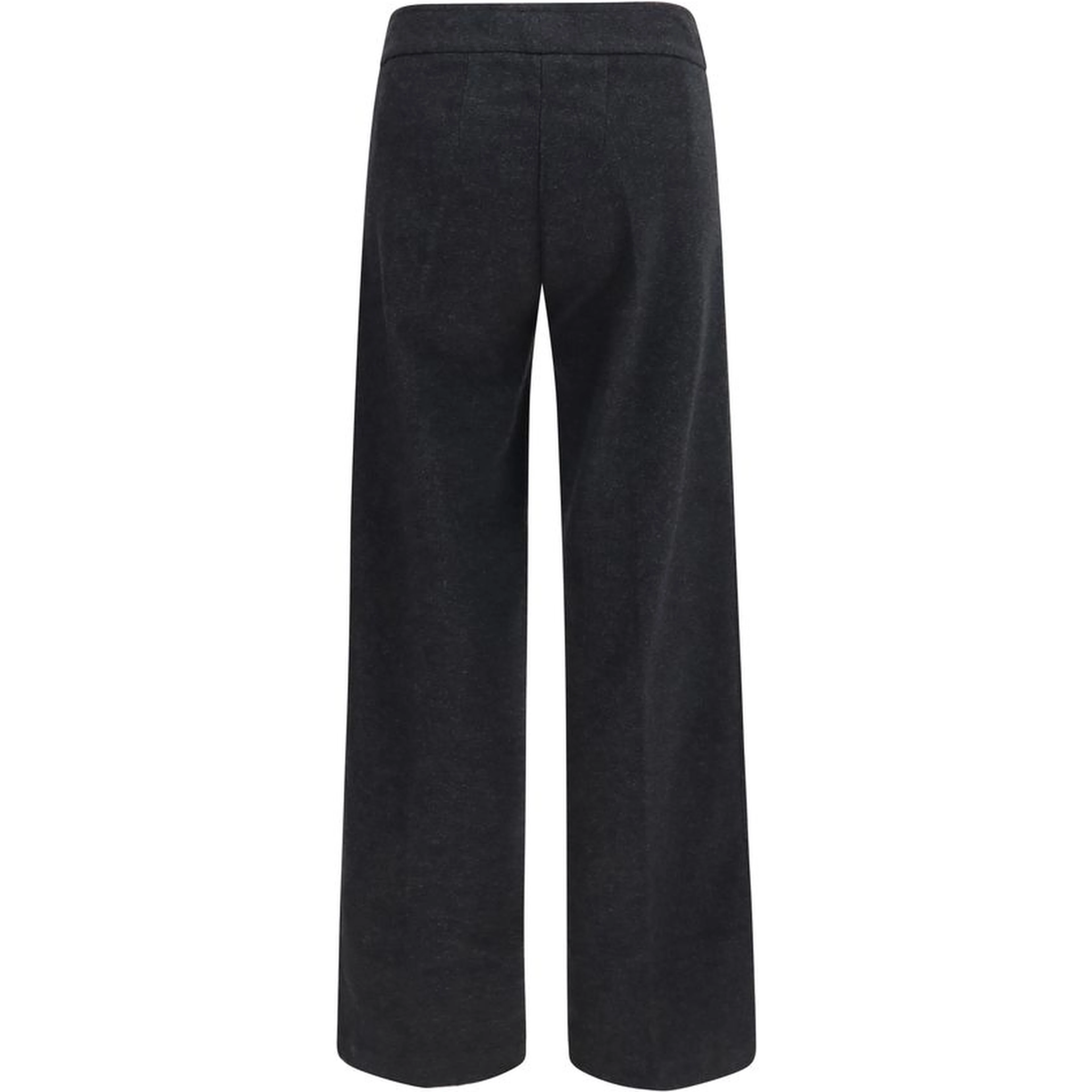 Gray Cotton Casual Pants