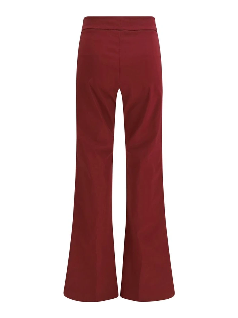 Bordeaux Viscose Casual Pants