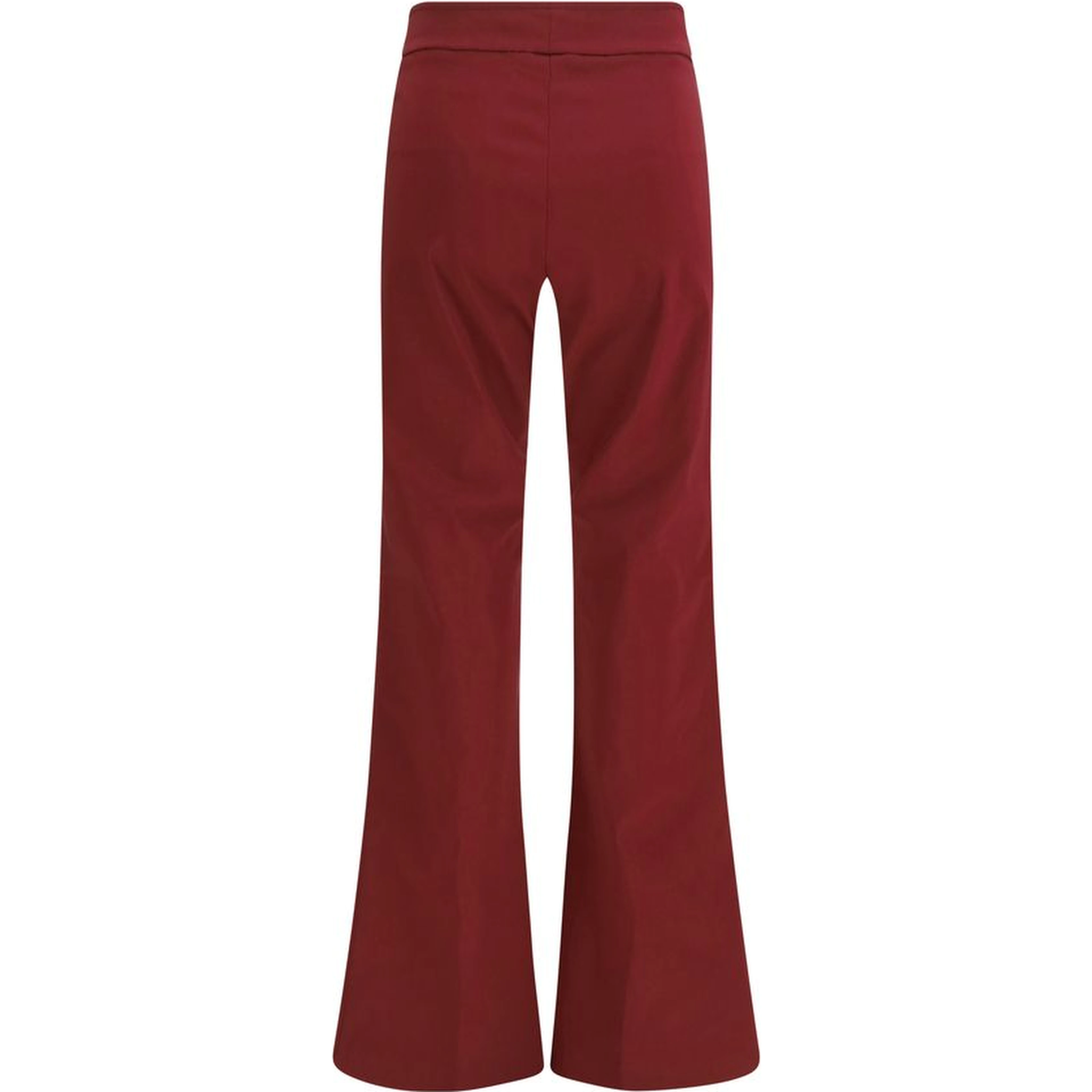 Bordeaux Viscose Casual Pants