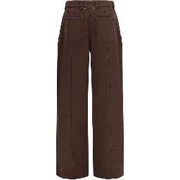 Brown Cotton Cargo Pants