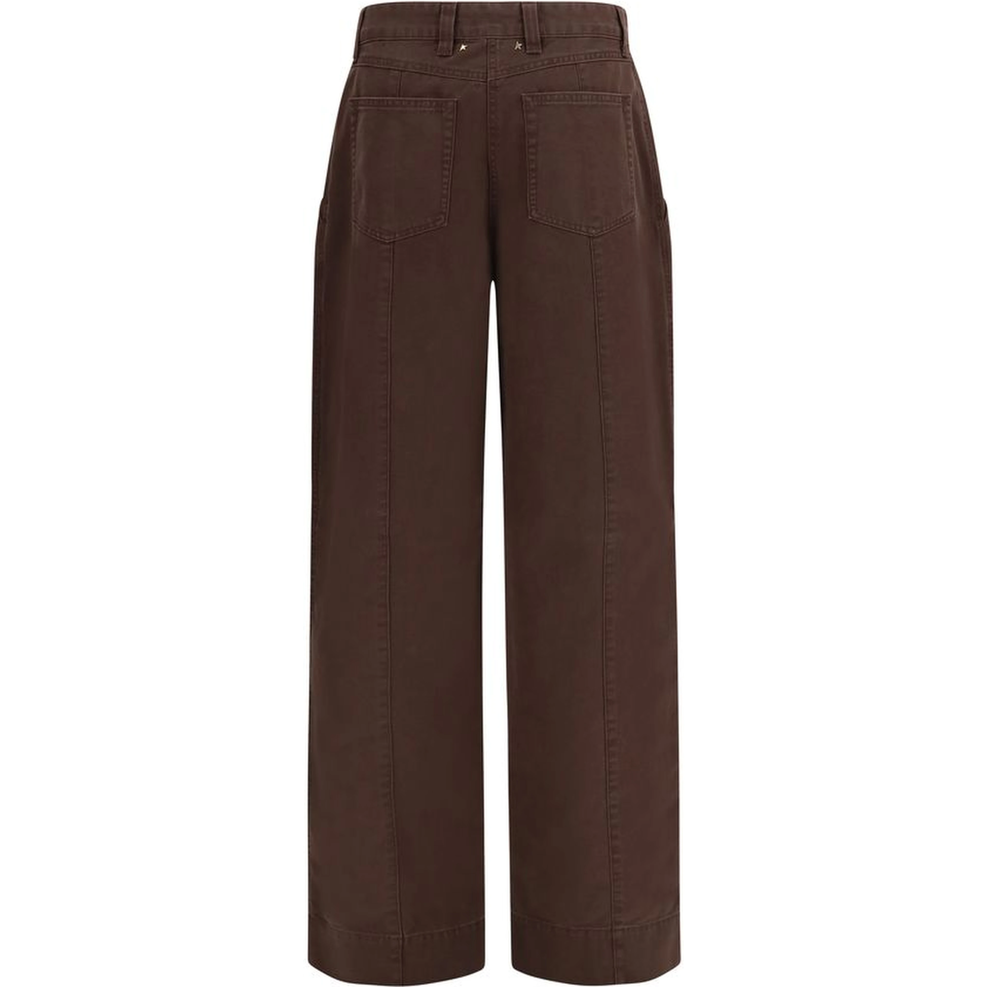 Brown Cotton Cargo Pants